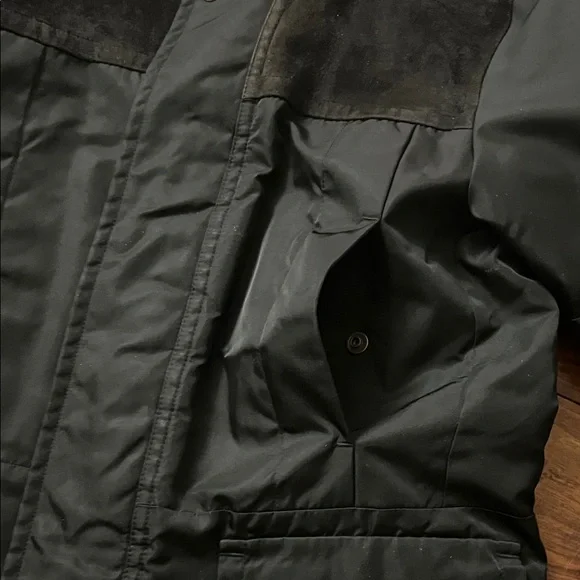 BOSS Men's Black and Dark Brown Military Jacket - Picture 8 of 10